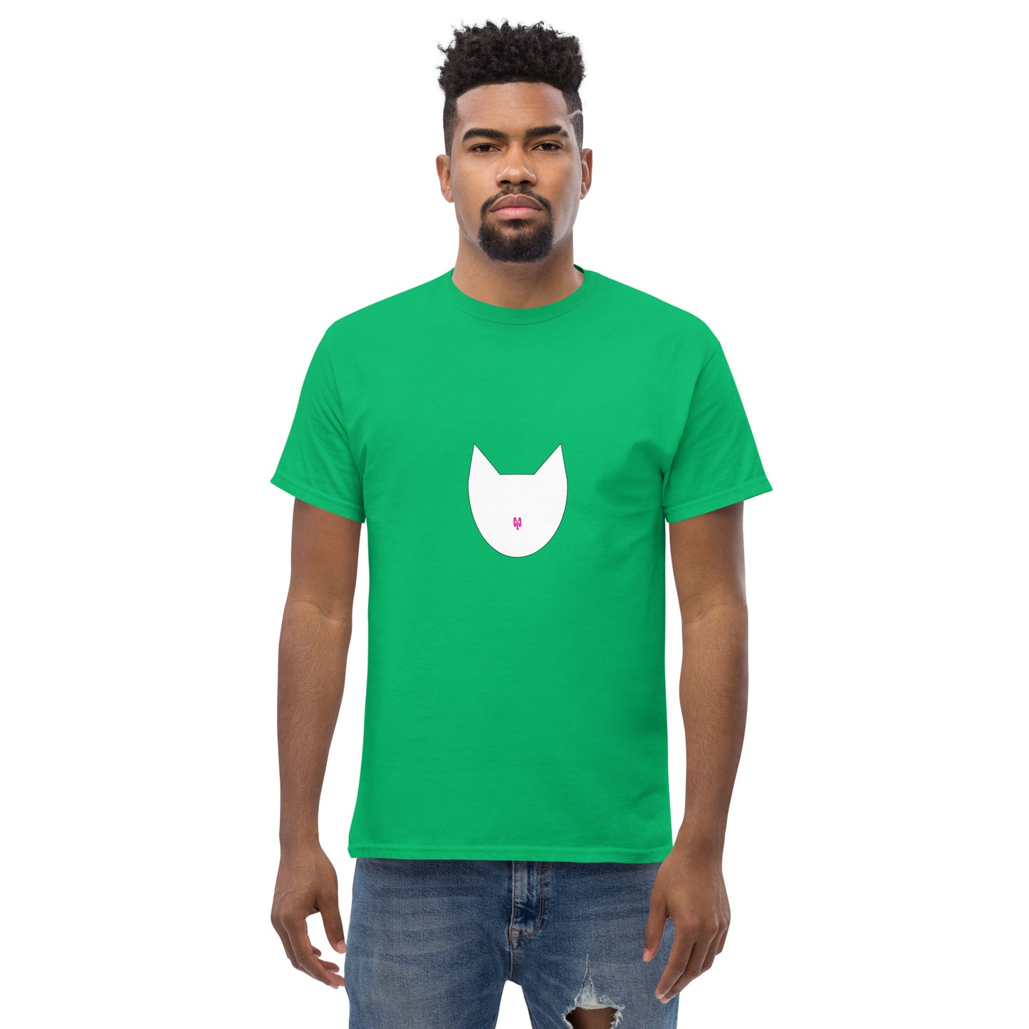 Unisex Crazy Cat Lad Large Logo classic tee