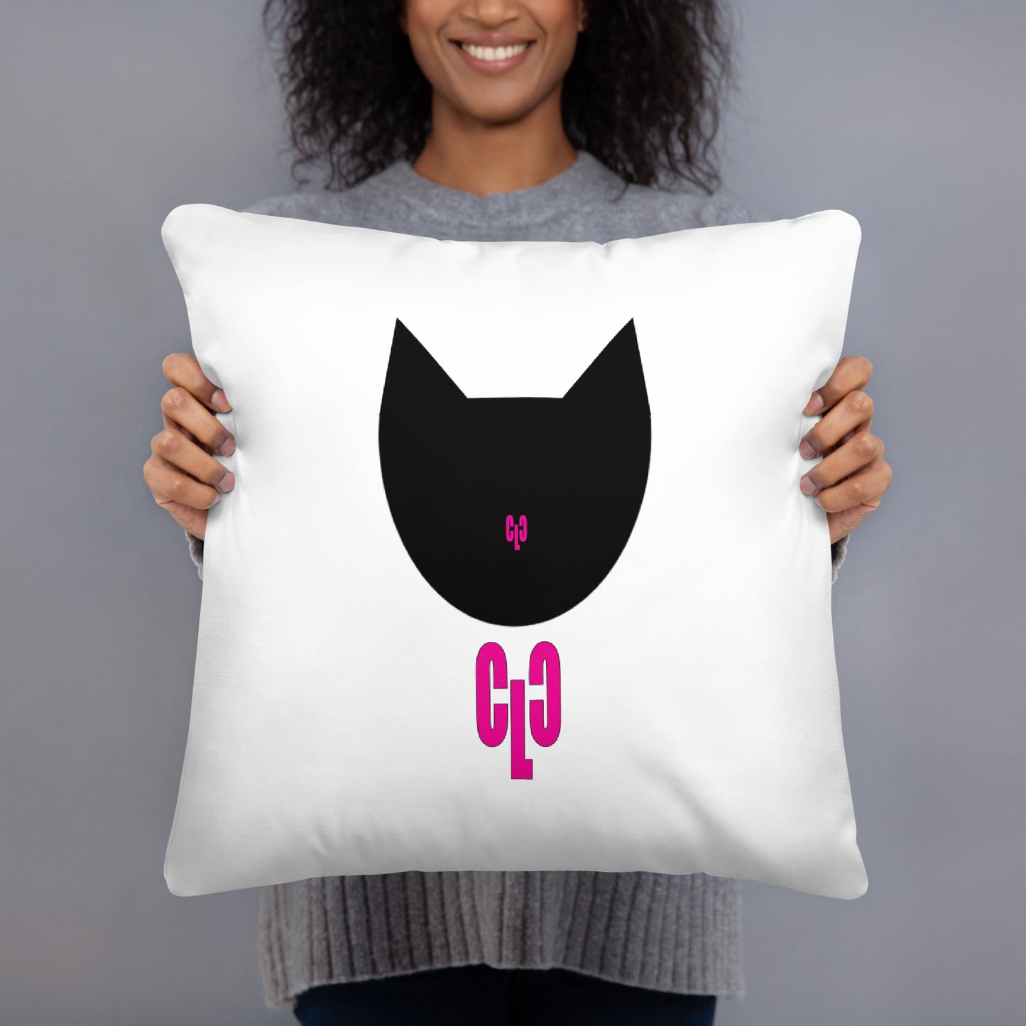 Basic Crazy Cat Lad Pillow