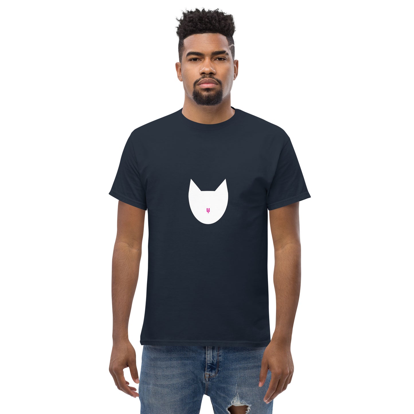 Unisex Crazy Cat Lad Large Logo classic tee